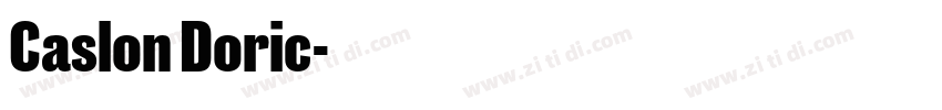 Caslon Doric字体转换